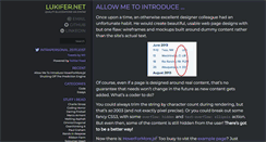 Desktop Screenshot of lukifer.net